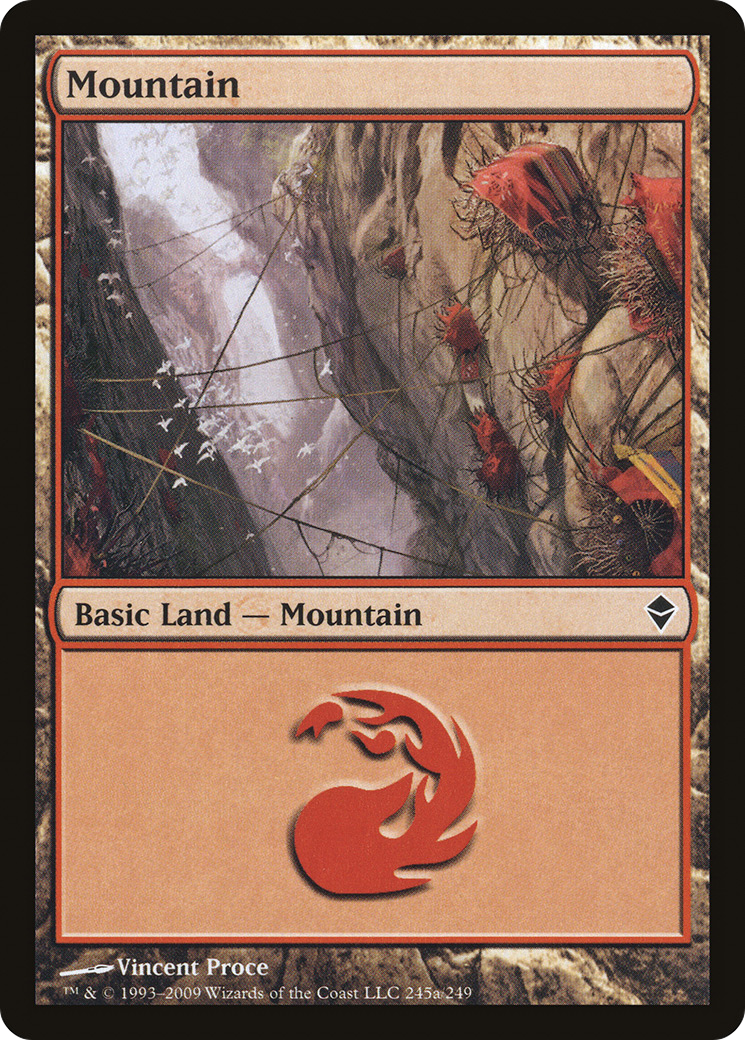 Mountain (ZEN-245A) [Zendikar]