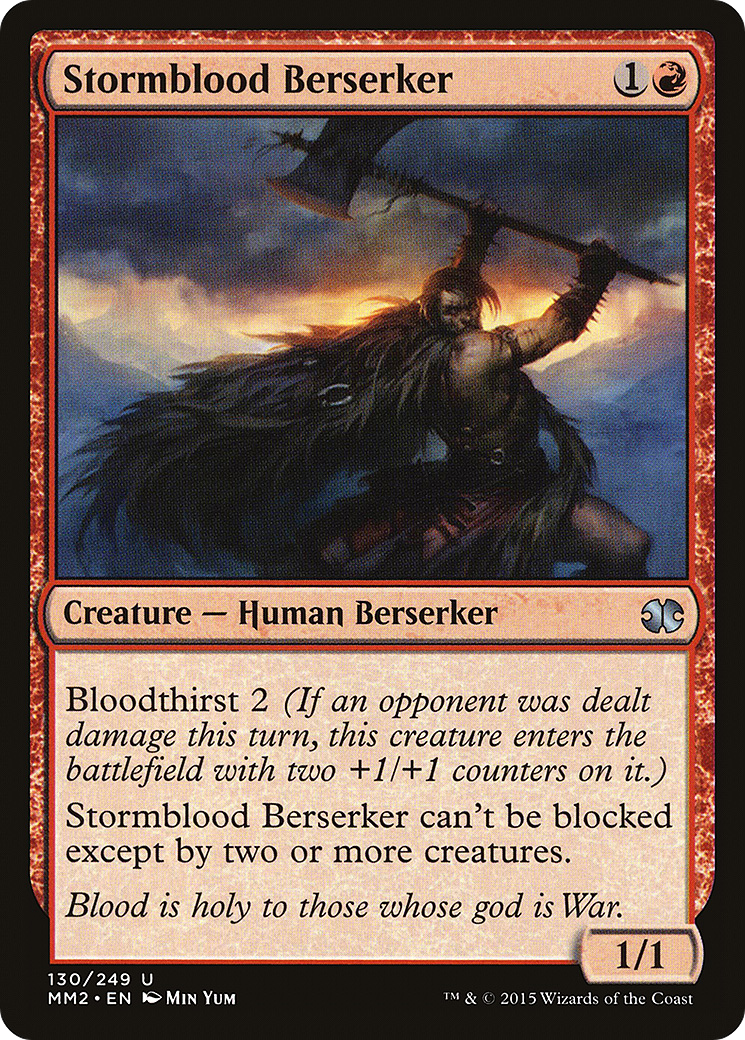Stormblood Berserker (MM2-130) [Modern Masters 2015] Foil