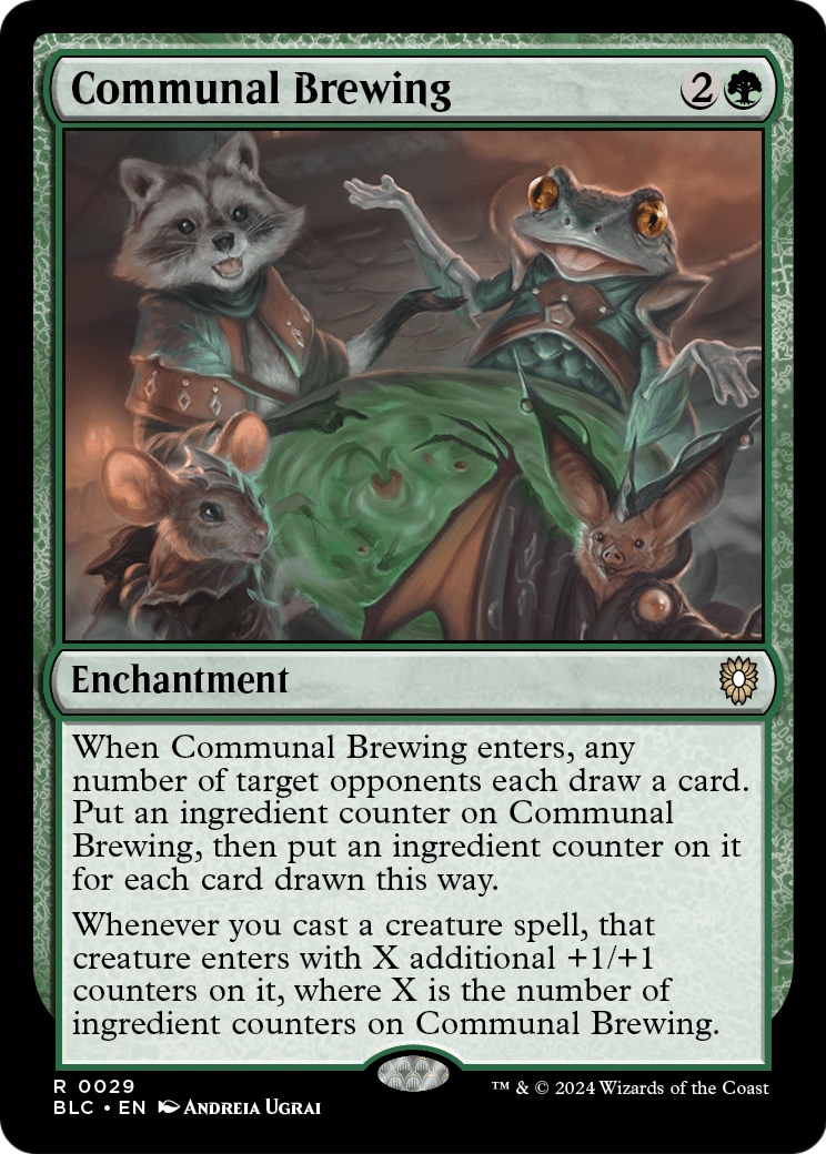 Communal Brewing (BLC-029) [Bloomburrow Commander]