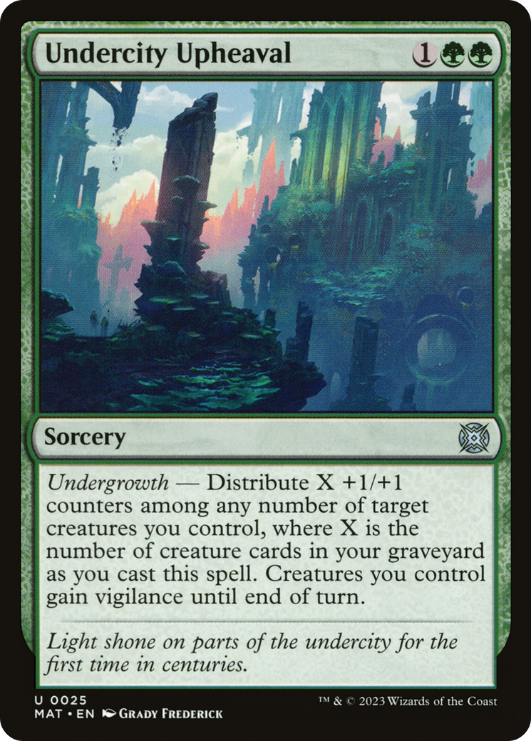 Undercity Upheaval (MAT-025) [March of the Machine: The Aftermath] Foil