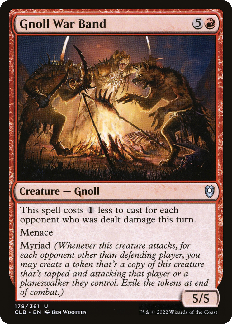 Gnoll War Band (CLB-178) [Commander Legends: Battle for Baldur's Gate] Foil