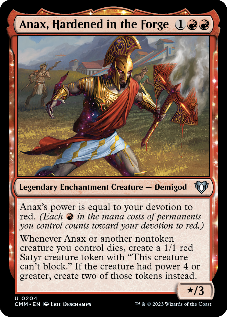 Anax, Hardened in the Forge (CMM-204) [Commander Masters]