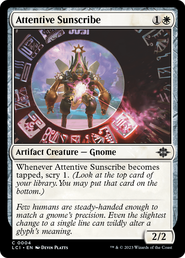 Attentive Sunscribe (LCI-004) [The Lost Caverns of Ixalan] Foil