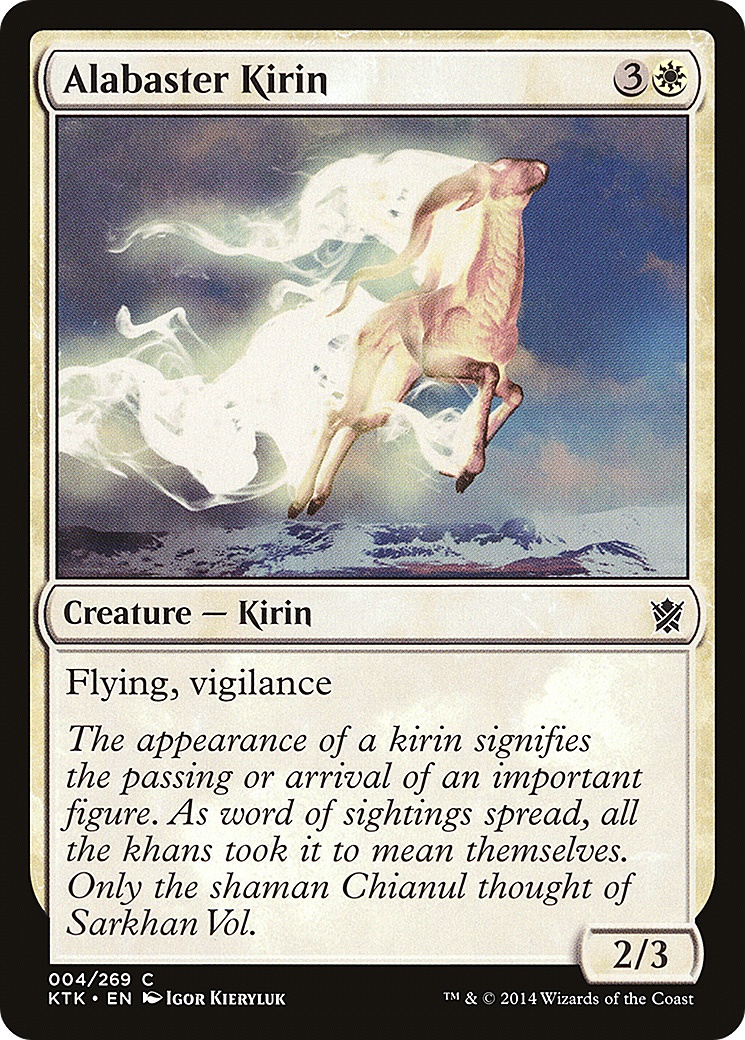 Alabaster Kirin (KTK-004) [Khans of Tarkir]