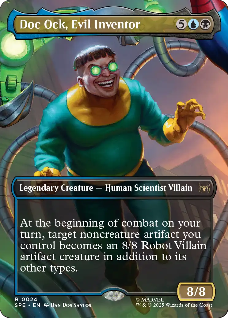 Doc Ock, Evil Inventor (Borderless) (SPE-024) [Marvel's Spider-Man: Eternal-Legal] Foil