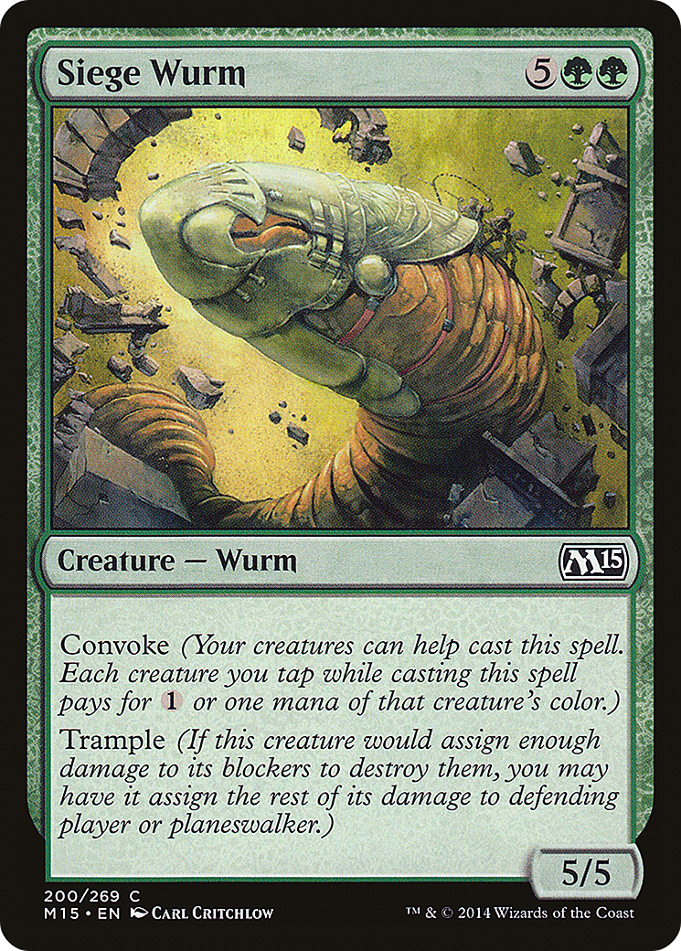 Siege Wurm (M15-200) [Magic 2015] Foil