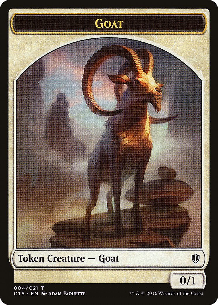 Goat // Thopter Double-Sided Token (C16-4 // 9) [Commander 2016 Tokens]