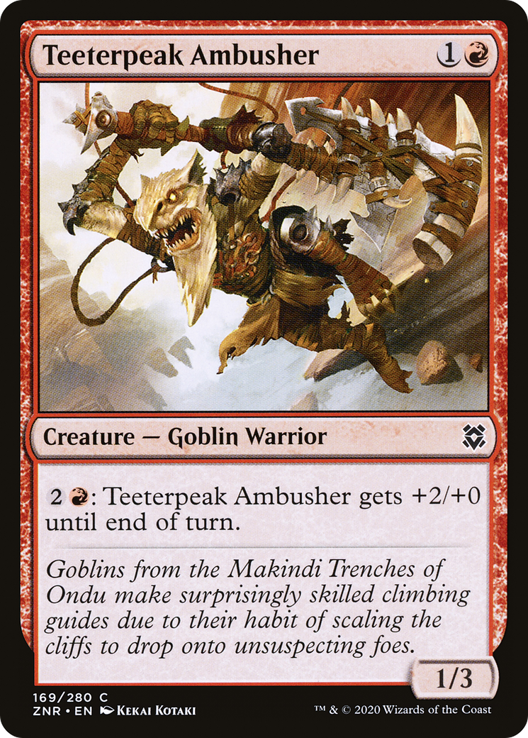 Teeterpeak Ambusher (ZNR-169) [Zendikar Rising]