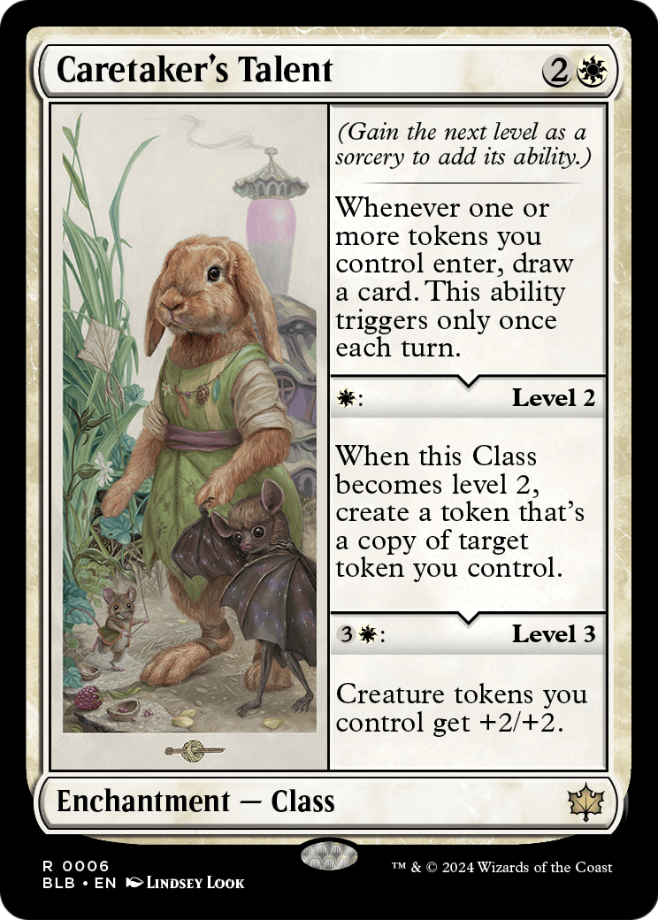Caretaker's Talent (BLB-006) [Bloomburrow] Foil
