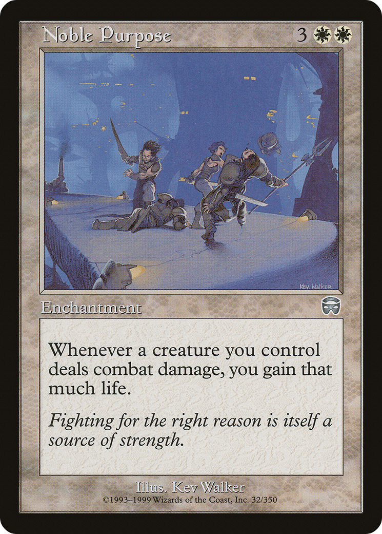 Noble Purpose (MMQ-032) [Mercadian Masques] Foil