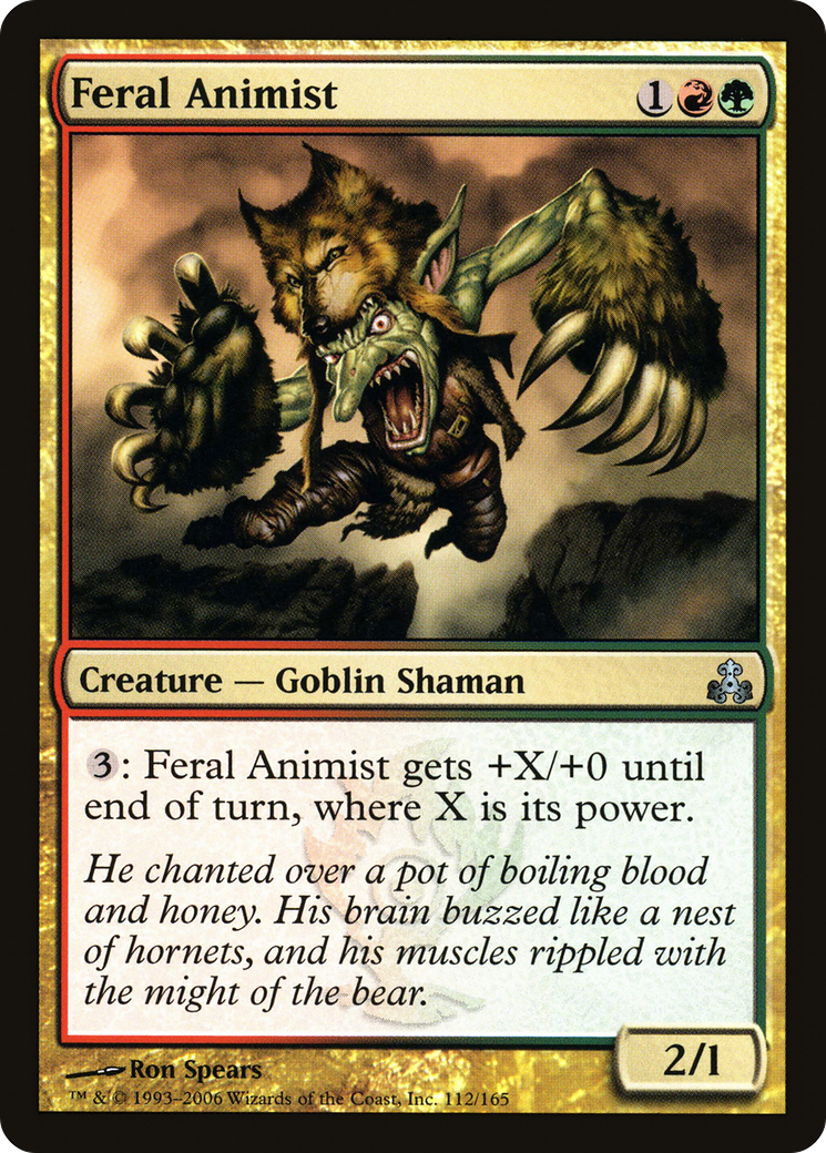 Feral Animist (GPT-112) [Guildpact] Foil