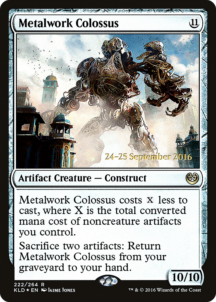 Metalwork Colossus (PRE-222S) [Kaladesh Promos] Foil