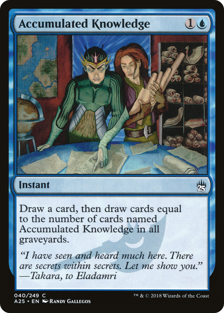 Accumulated Knowledge (A25-040) [Masters 25]
