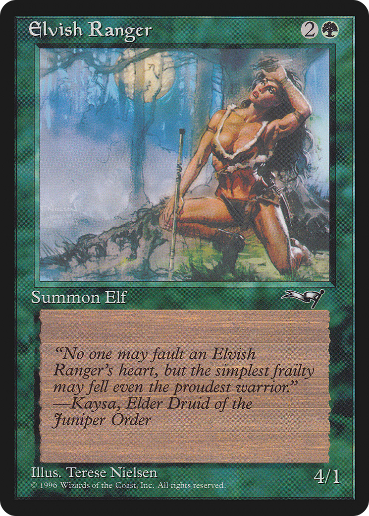 Elvish Ranger (Female) (ALL-068) [Alliances]