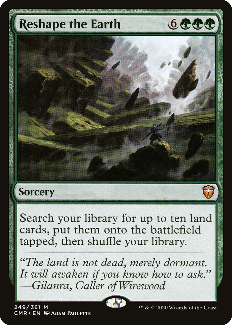 Reshape the Earth (CMR-249) [Commander Legends] Foil