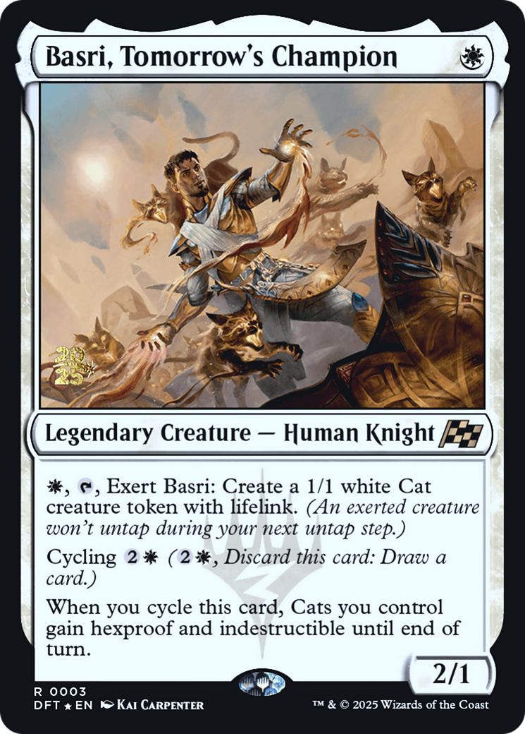 Basri, Tomorrow's Champion (PRE-003) [Prerelease Cards] Foil