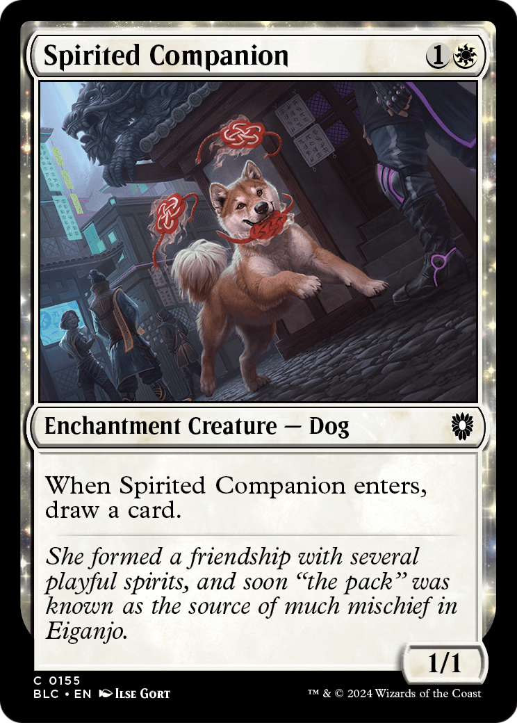 Spirited Companion (BLC-155) [Bloomburrow Commander]