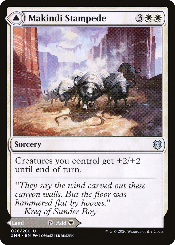 Makindi Stampede (ZNR-026) [Zendikar Rising]