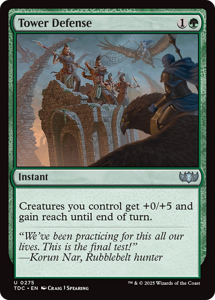 Tower Defense (TDC-275) [Commander: Tarkir: Dragonstorm]