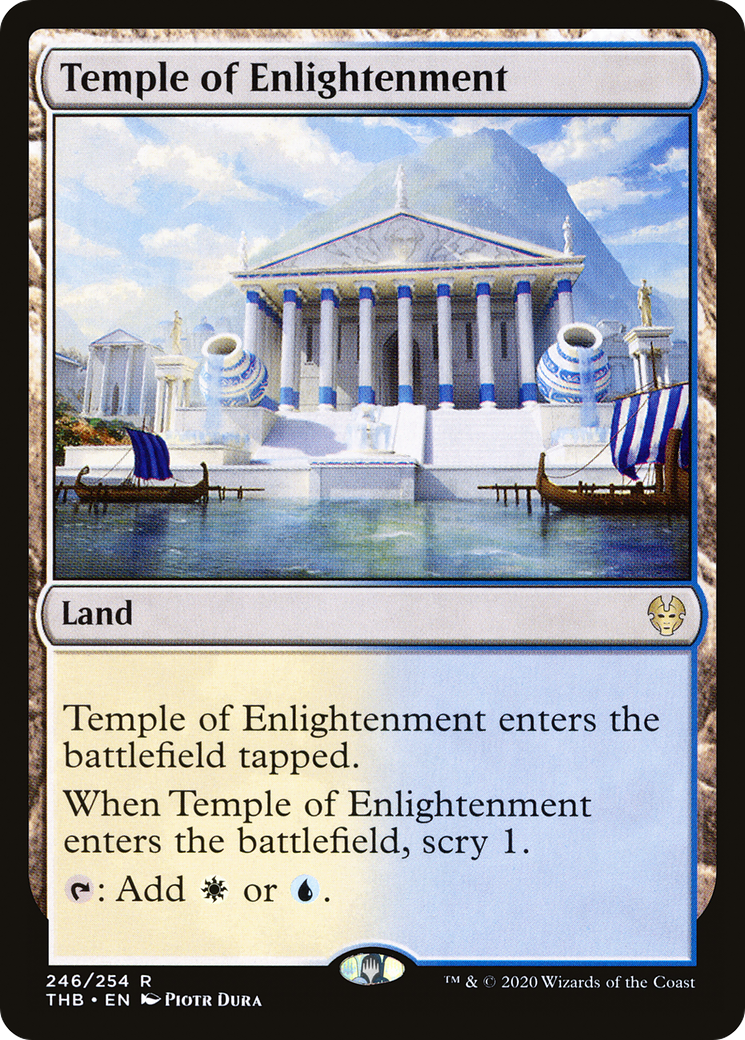 Temple of Enlightenment (THB-246) [Theros Beyond Death] Foil