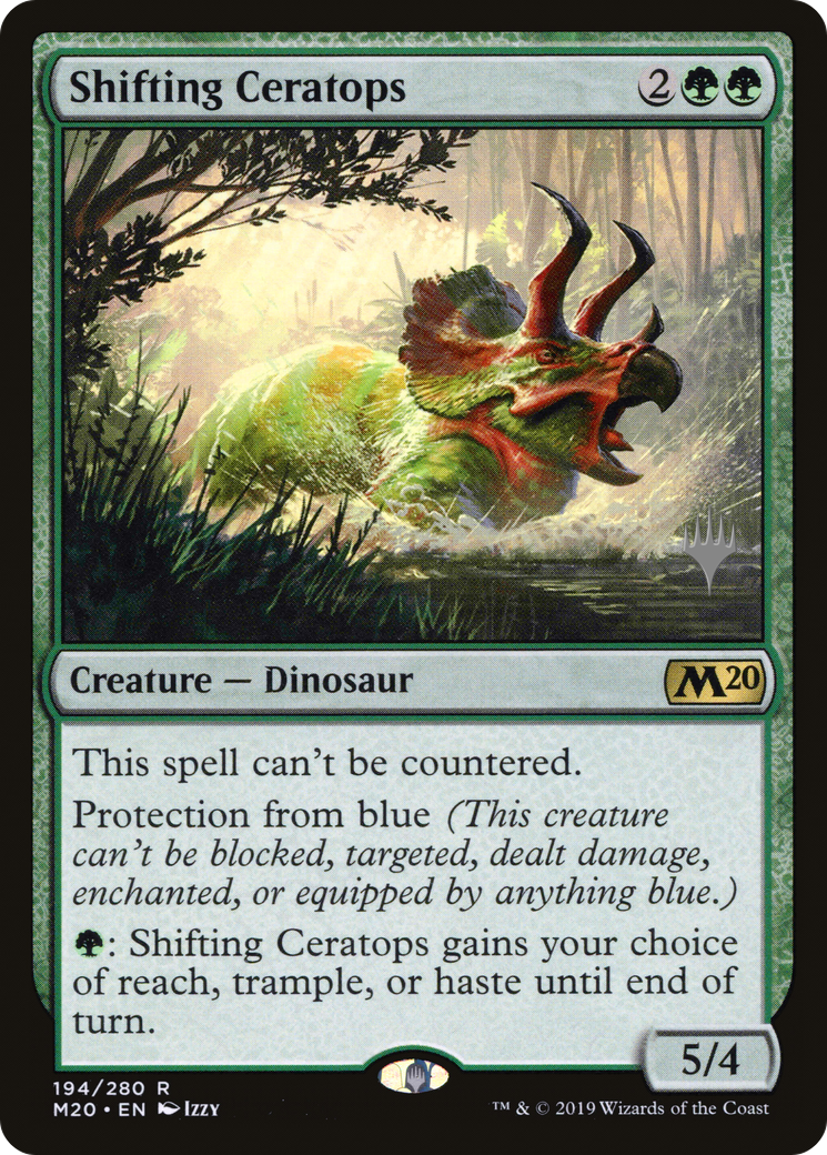 Shifting Ceratops (PPM20-194) [Promo Pack: Core Set 2020 Promos] Foil