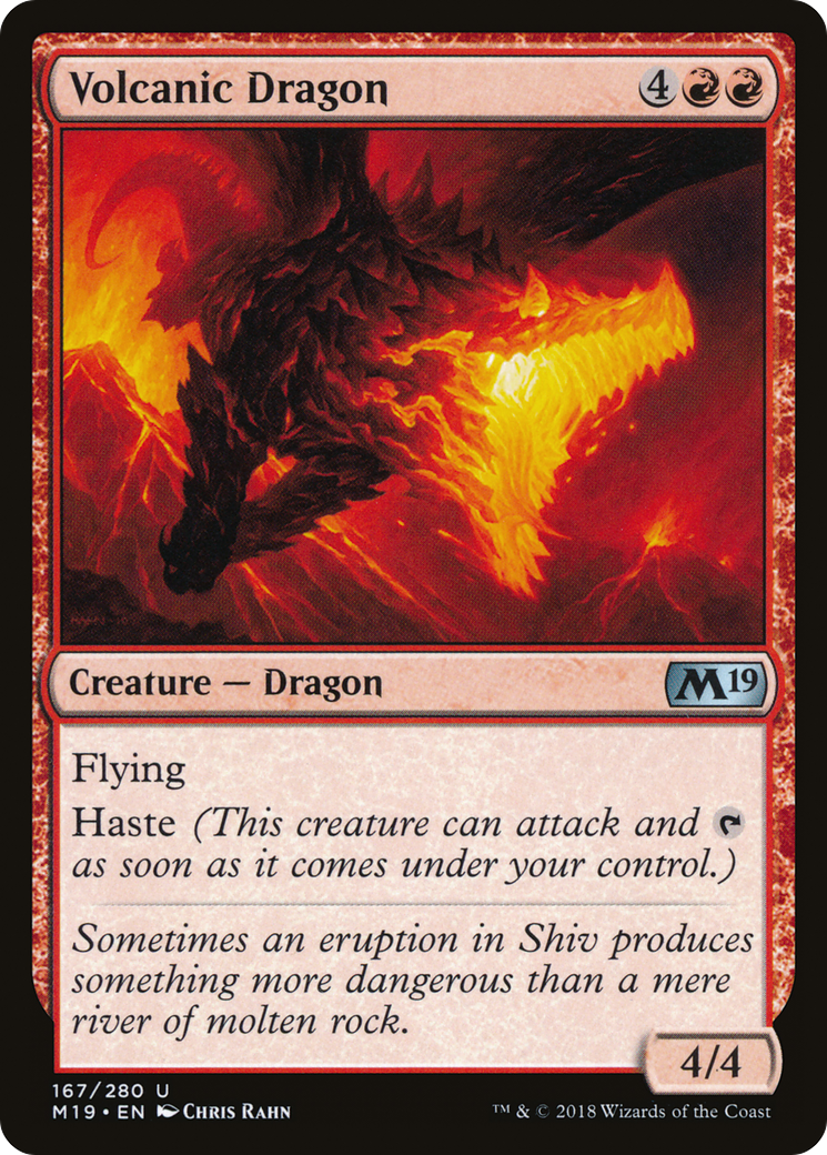 Volcanic Dragon (M19-167) [Core Set 2019] Foil