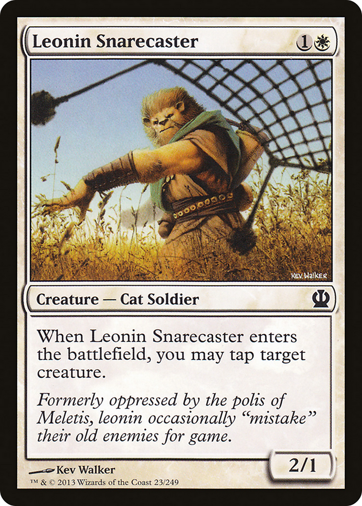Leonin Snarecaster (THS-023) [Theros] Foil
