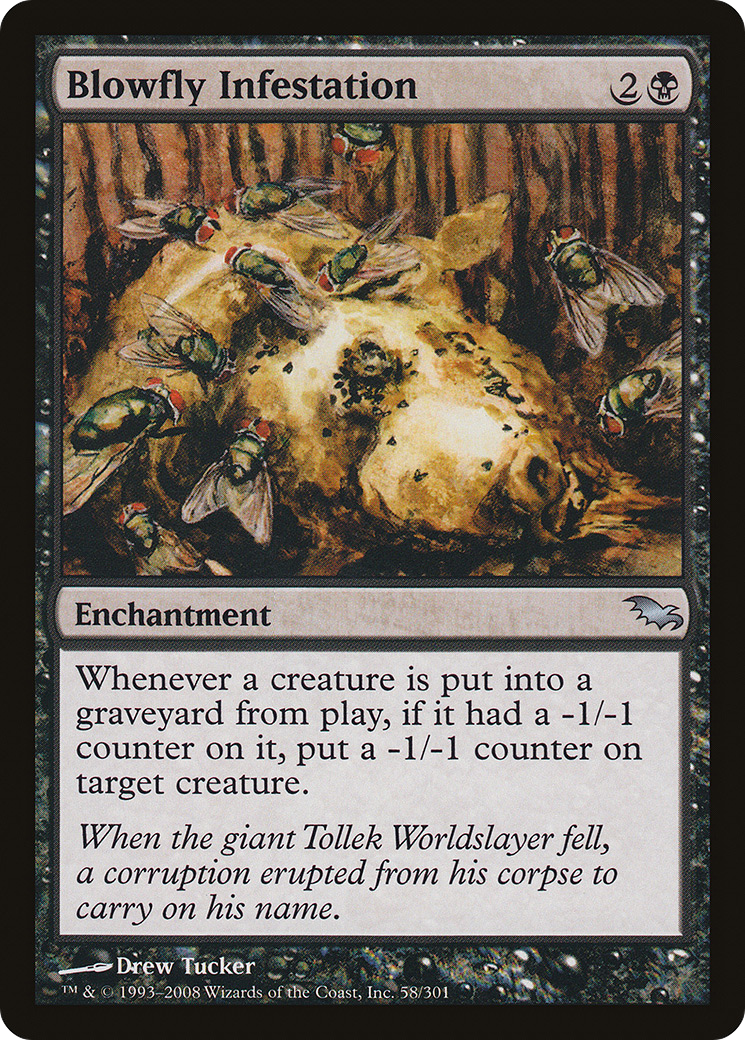 Blowfly Infestation (SHM-058) [Shadowmoor] Foil