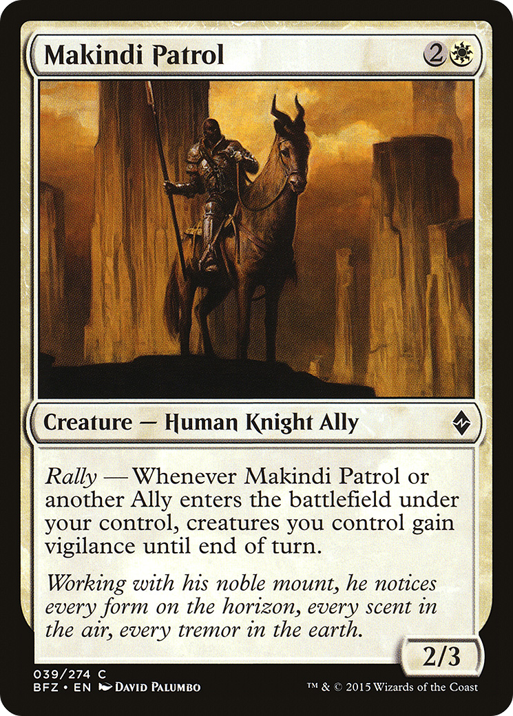Makindi Patrol (BFZ-039) [Battle for Zendikar] Foil