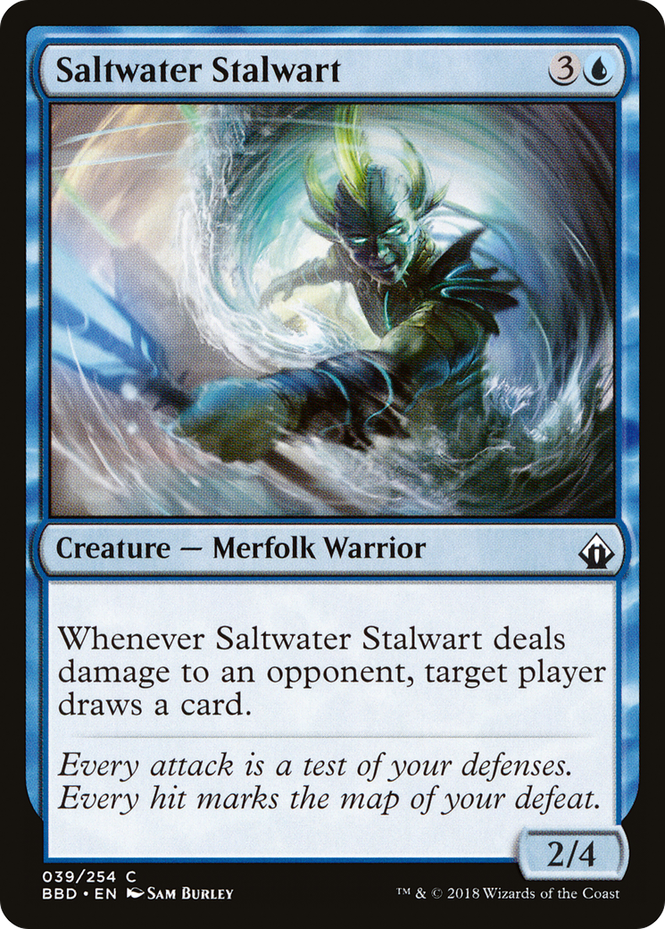 Saltwater Stalwart (BBD-039) [Battlebond] Foil