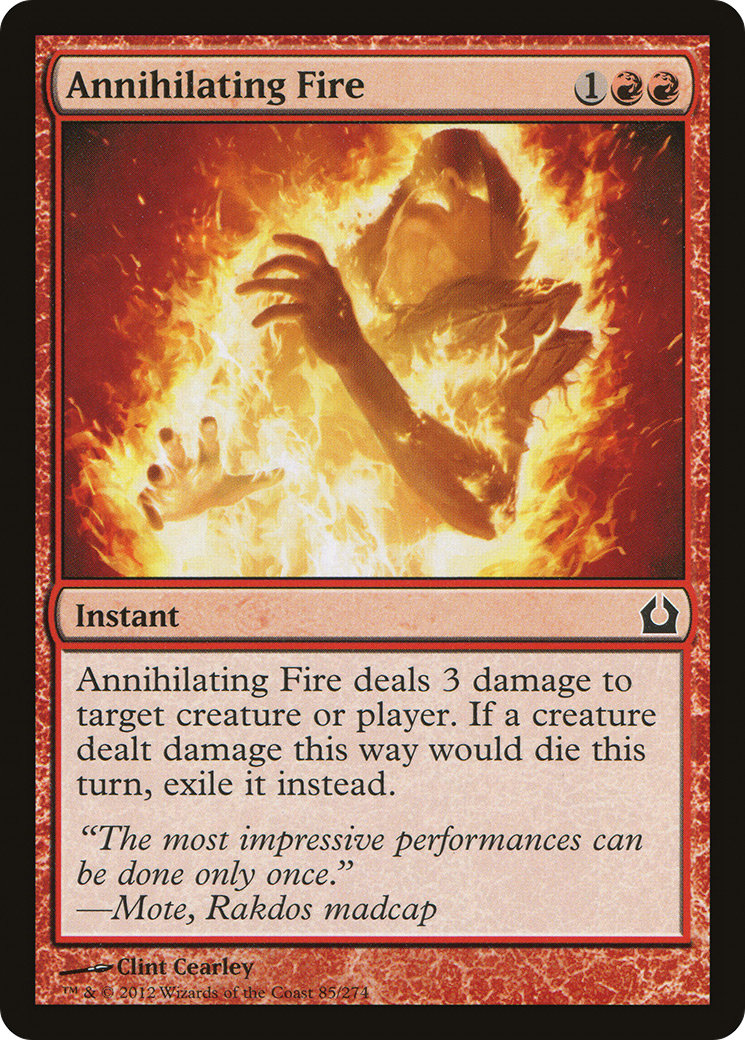 Annihilating Fire (RTR-085) [Return to Ravnica] Foil