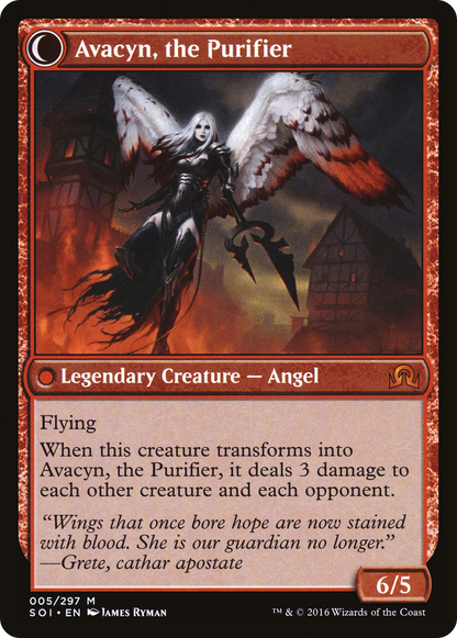 Archangel Avacyn (SOI-005) [Shadows over Innistrad]