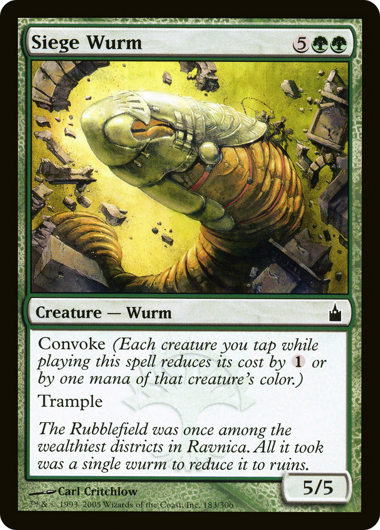 Siege Wurm (RAV-183) [Ravnica: City of Guilds]