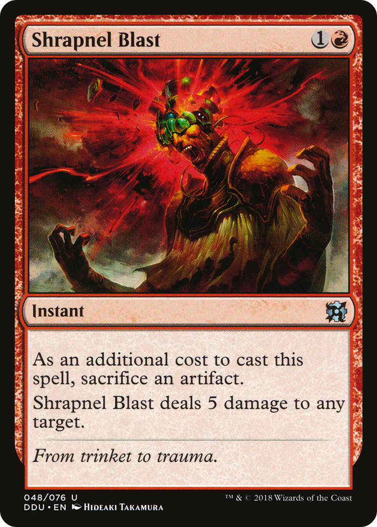 Shrapnel Blast (DDU-048) [Duel Decks: Elves vs. Inventors]