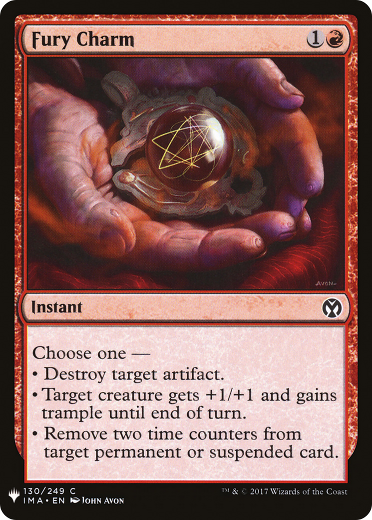Fury Charm (LIST-IMA-130) [The List]