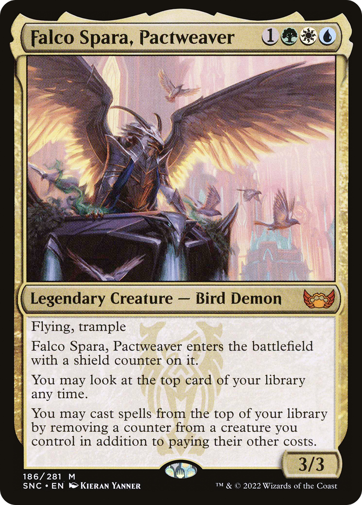 Falco Spara, Pactweaver (SNC-186) [Streets of New Capenna] Foil