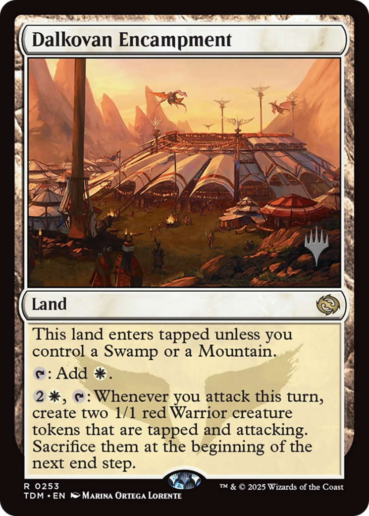 Dalkovan Encampment (PPTDM-253) [Promo Pack: Tarkir: Dragonstorm]