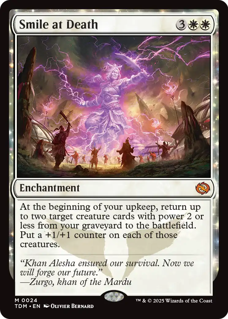 Smile at Death (TDM-024) [Tarkir: Dragonstorm] Foil
