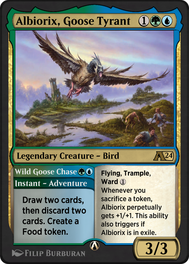 Albiorix, Goose Tyrant // Wild Goose Chase (YOTJ-019) [Alchemy: Outlaws of Thunder Junction]