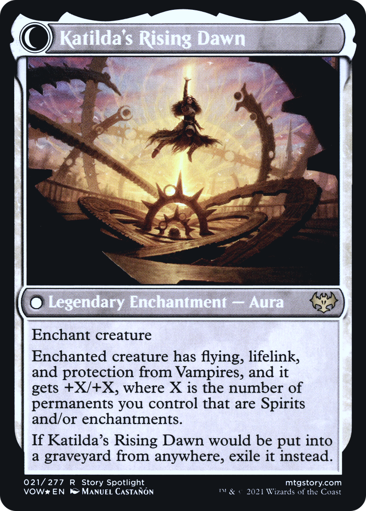 Katilda, Dawnhart Martyr (PRE-021) [Innistrad: Crimson Vow Promos] Foil