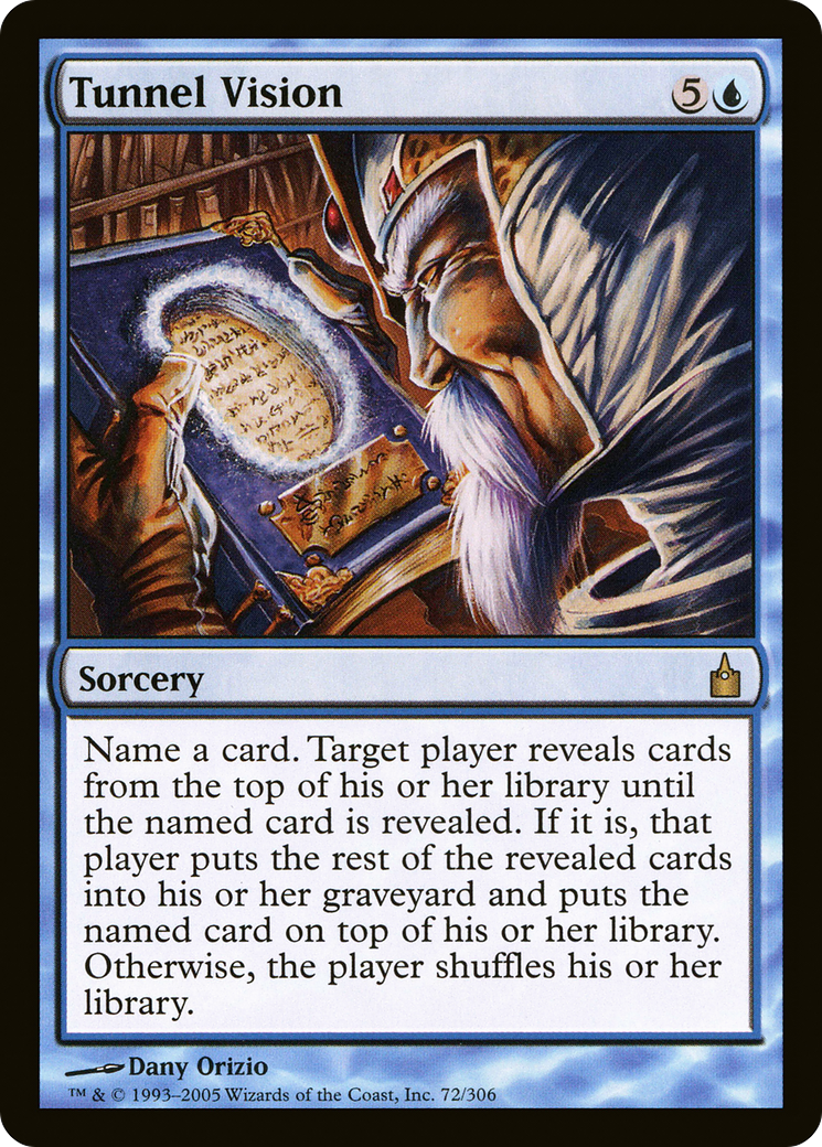 Tunnel Vision (RAV-072) [Ravnica: City of Guilds] Foil