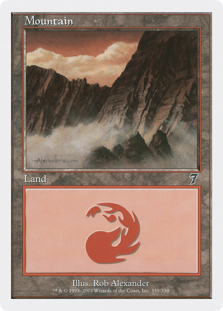 Mountain (7ED-339) [7th Edition] Foil