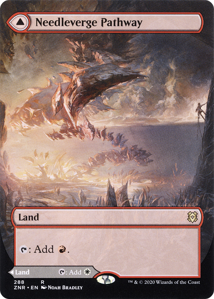 Needleverge Pathway (Borderless) (ZNR-288) (Showcase) [Zendikar Rising]