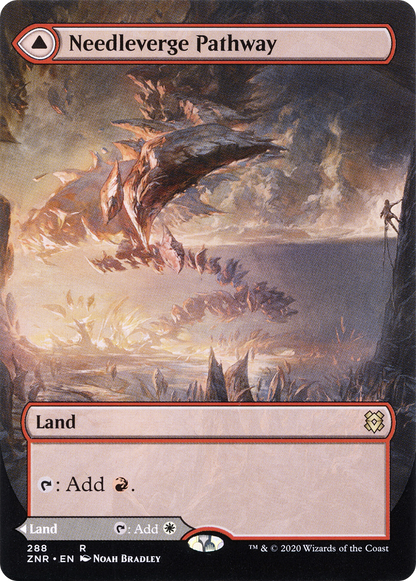 Needleverge Pathway (Borderless) (ZNR-288) (Showcase) [Zendikar Rising]