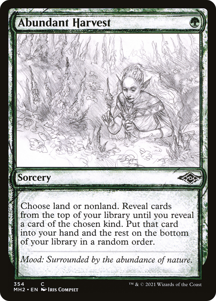 Abundant Harvest (Showcase) (MH2-354) [Modern Horizons 2] Foil