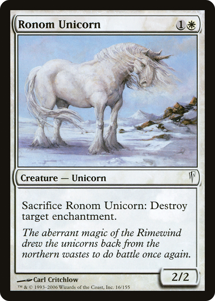 Ronom Unicorn (CSP-016) [Coldsnap] Foil