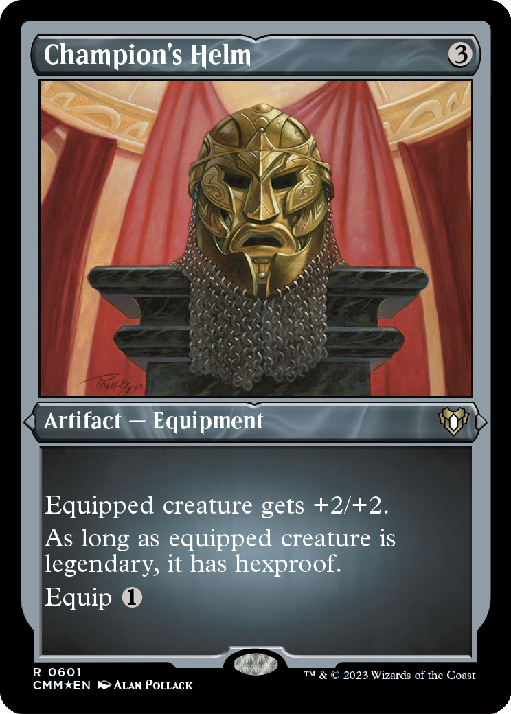 Champion's Helm (Foil Etched) (CMM-601) [Commander Masters] Foil
