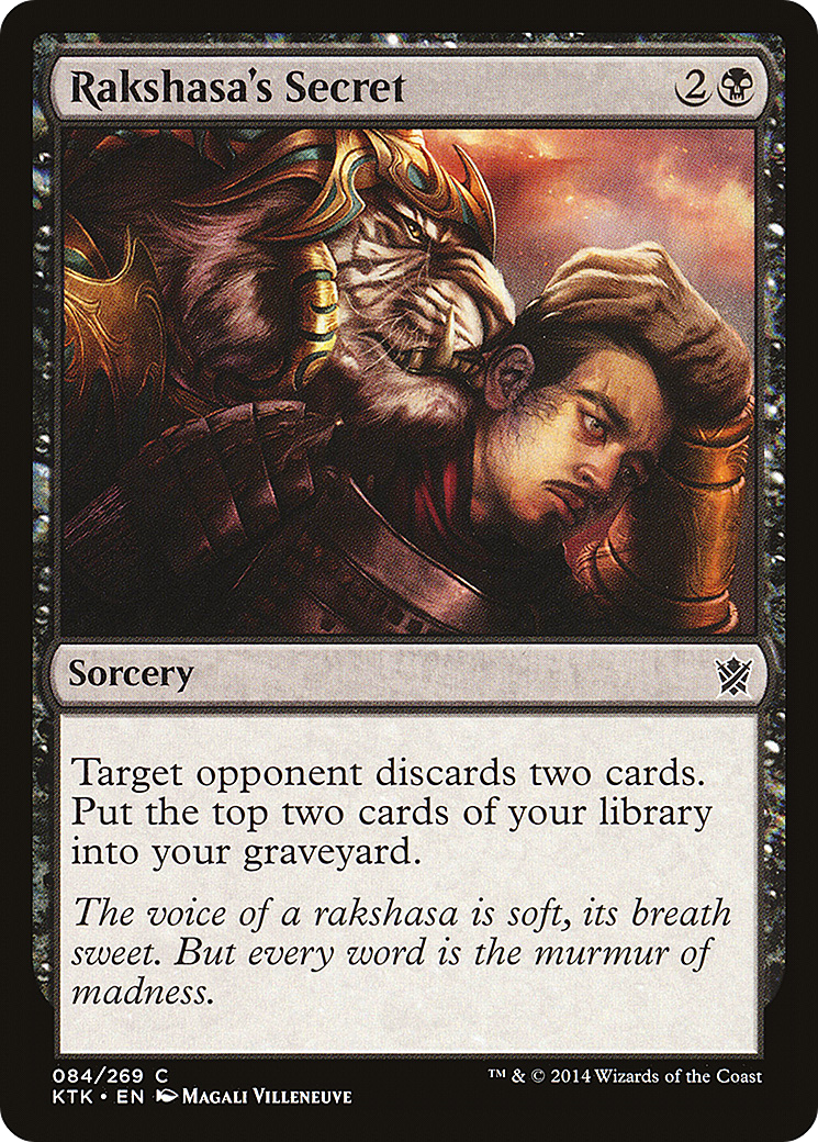 Rakshasa's Secret (KTK-084) [Khans of Tarkir]