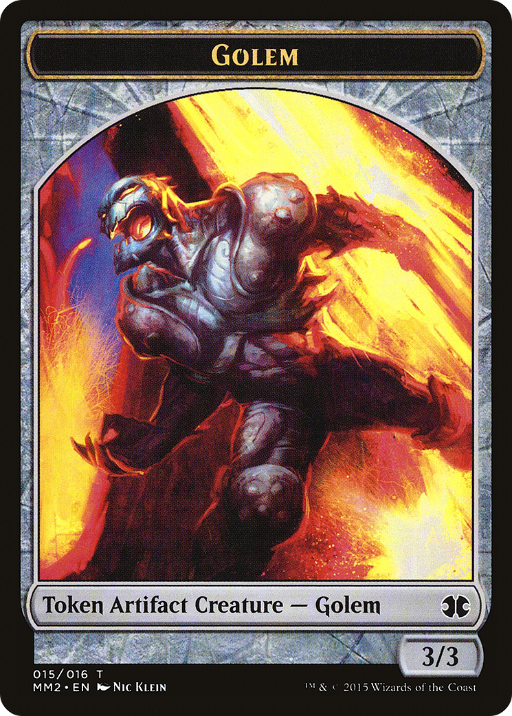 Golem Token (MM2-015) [Modern Masters 2015 Tokens]