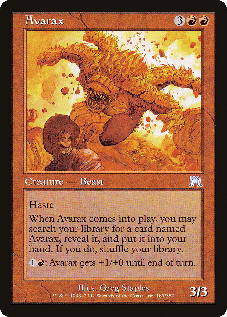 Avarax (ONS-187) [Onslaught] Foil